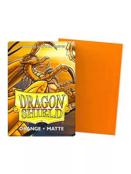 Dragon Shield Orange Matte Card Sleeves (Japanese Size)