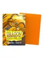 Dragon Shield Orange Matte Card Sleeves (Japanese Size)
