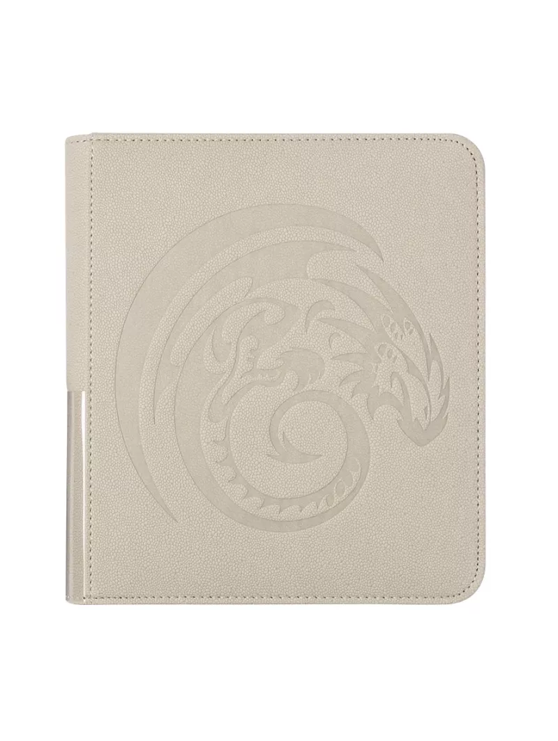 Dragon Shield Ashen White Card Codex Zipster Binder Small