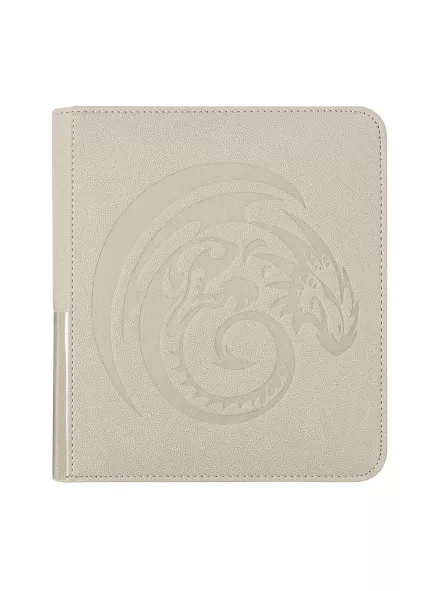 Dragon Shield Ashen White Card Codex Zipster Binder Small