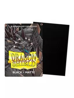 Dragon Shield Black Matte Card Sleeves (Japanese Size)