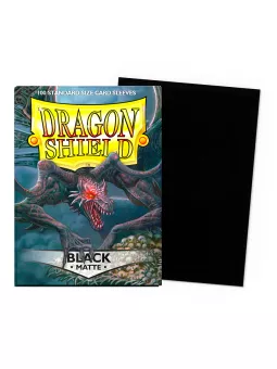 Dragon Shield Black Matte Card Sleeves (Standard Size)
