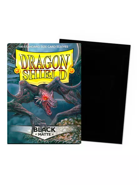 Dragon Shield Black Matte Card Sleeves (Standard Size)