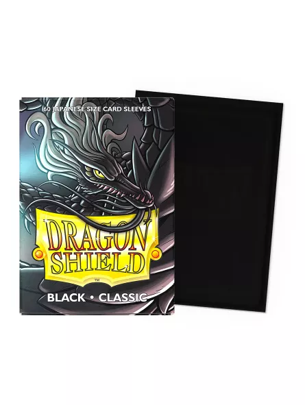 Dragon Shield Black Classic Card Sleeves (Japanese Size)