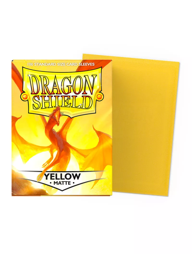 Dragon Shield Yellow Matte Card Sleeves (Standard Size)