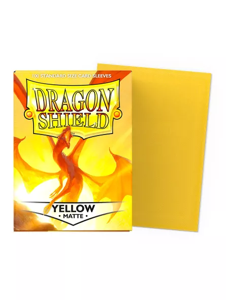 Dragon Shield Yellow Matte Card Sleeves (Standard Size)