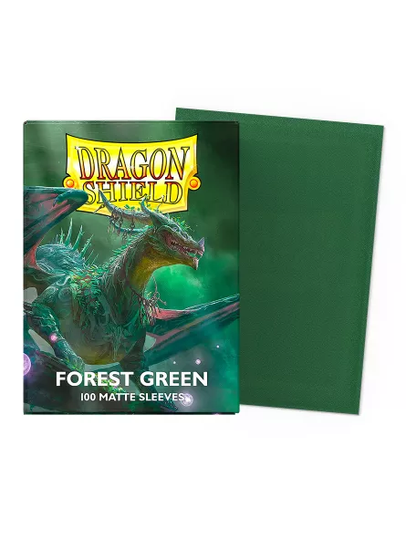 Dragon Shield Forest Green Matte Card Sleeves (Standard Size)