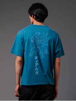 T-Shirt Dialga Acid Blue Pokémon Sinnoh Region - Dolly Noire