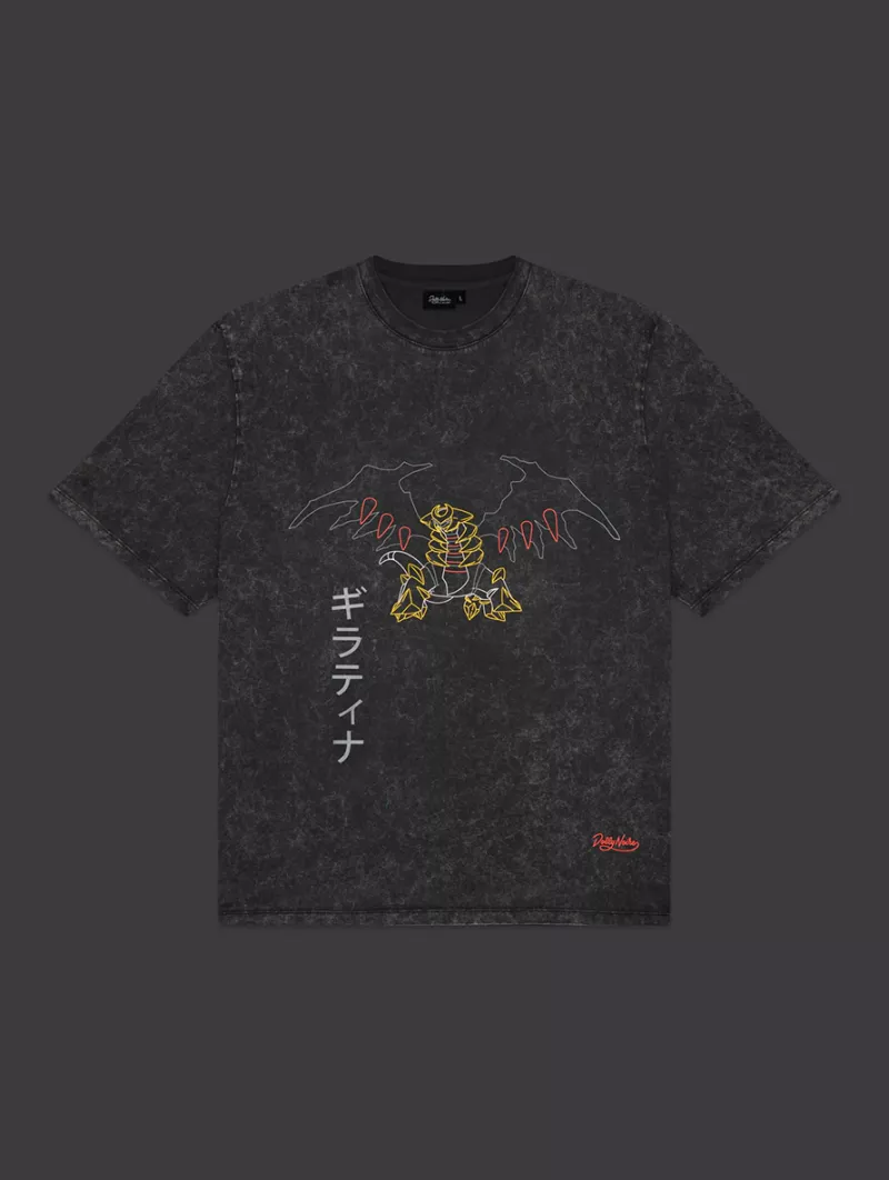 T-Shirt Giratina Acid Black Pokémon Sinnoh Region - Dolly Noire