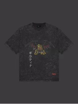 T-Shirt Giratina Acid Black Pokémon Sinnoh Region - Dolly Noire