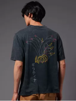 T-Shirt Giratina Acid Black Pokémon Sinnoh Region - Dolly Noire