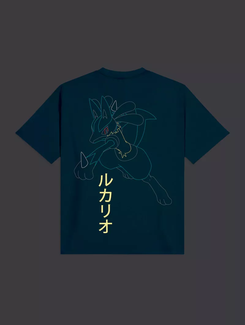 T-Shirt Lucario Pokémon Sinnoh Region - Dolly Noire