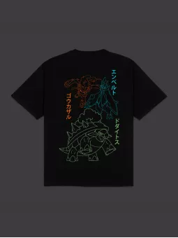 T-Shirt Starters Evolution Pokémon Sinnoh Region - Dolly Noire