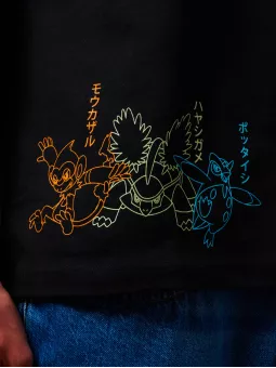 T-Shirt Starters Evolution Pokémon Sinnoh Region - Dolly Noire