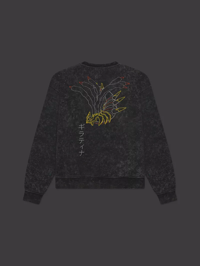 Crewneck Giratina Acid Black Pokémon Sinnoh Region - Dolly Noire
