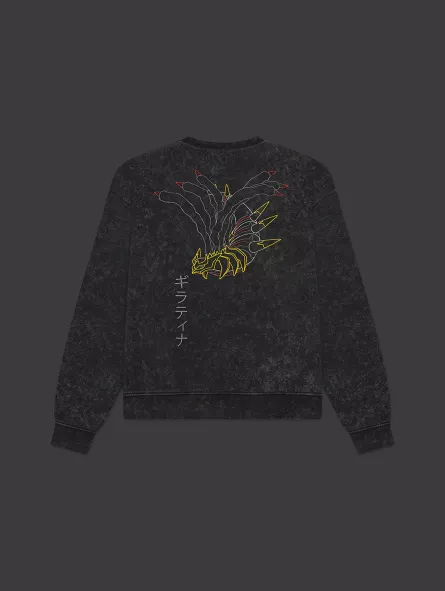 Crewneck Giratina Acid Black Pokémon Sinnoh Region - Dolly Noire