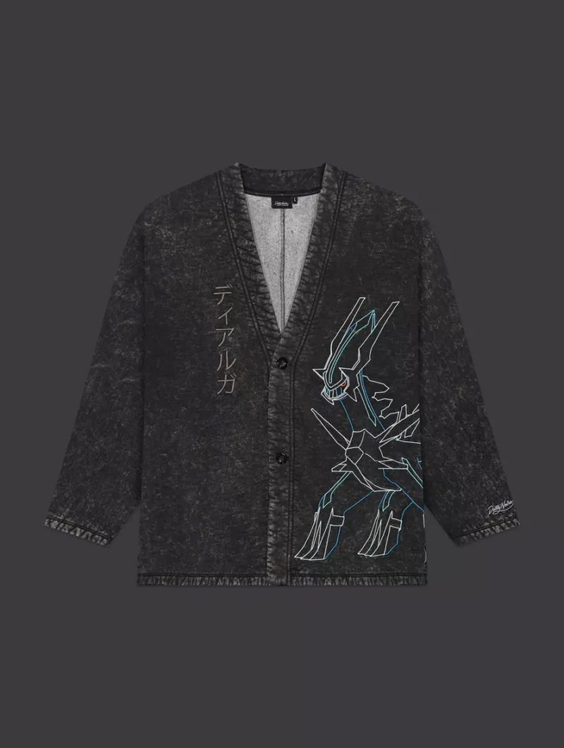Kimono Dialga and Palkia Acid Black Pokémon Sinnoh Region - Dolly Noire