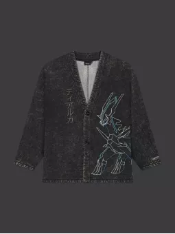 Kimono Dialga and Palkia Acid Black Pokémon Sinnoh Region - Dolly Noire