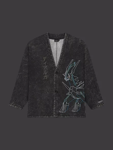 Kimono Dialga and Palkia Acid Black Pokémon Sinnoh Region - Dolly Noire