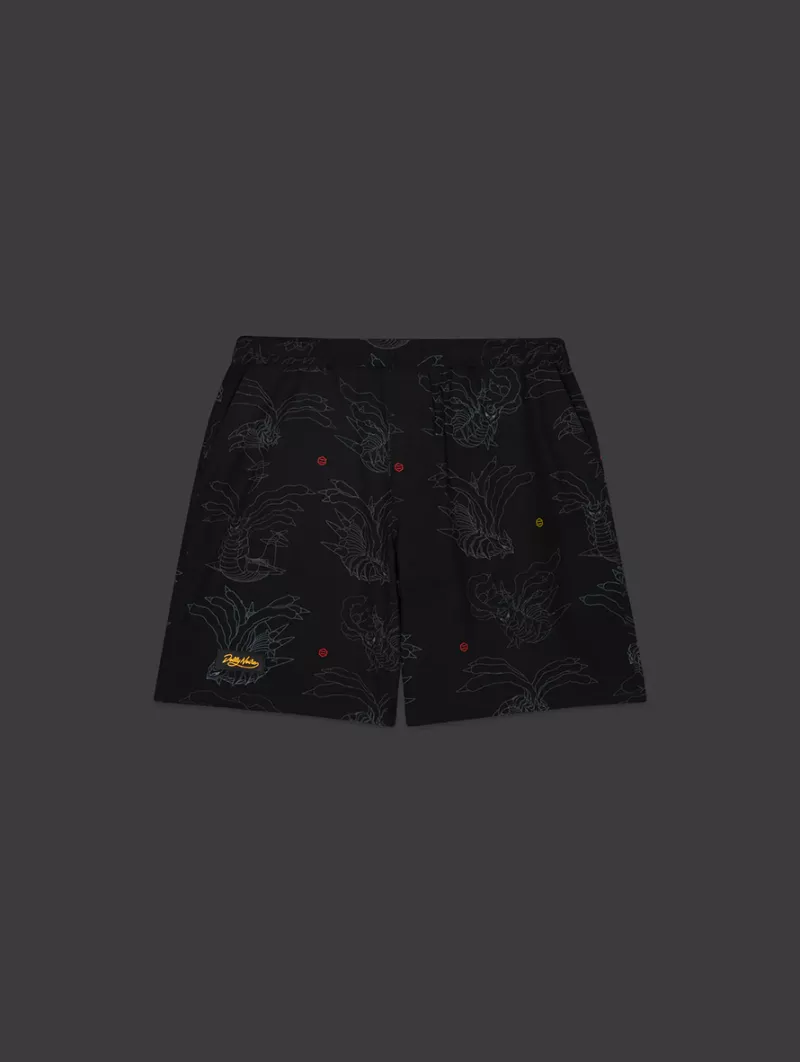 Shorts Giratina Pattern Techno Pokémon Sinnoh Region - Dolly Noire