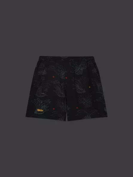 Shorts Giratina Pattern Techno Pokémon Sinnoh Region - Dolly Noire