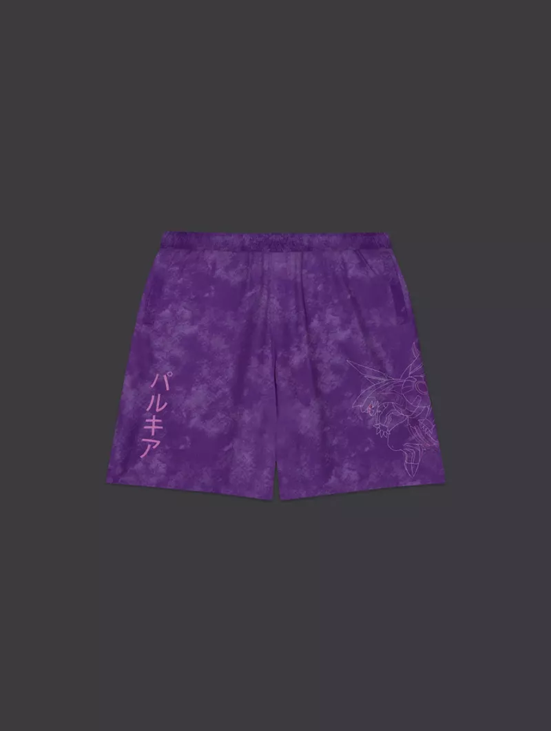 Shorts Palkia Techno Acid Lilac Pokémon Sinnoh Region - Dolly Noire