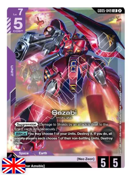Gundam Card Game: Freedom Ascension (1 busta) GD05 [ENG]