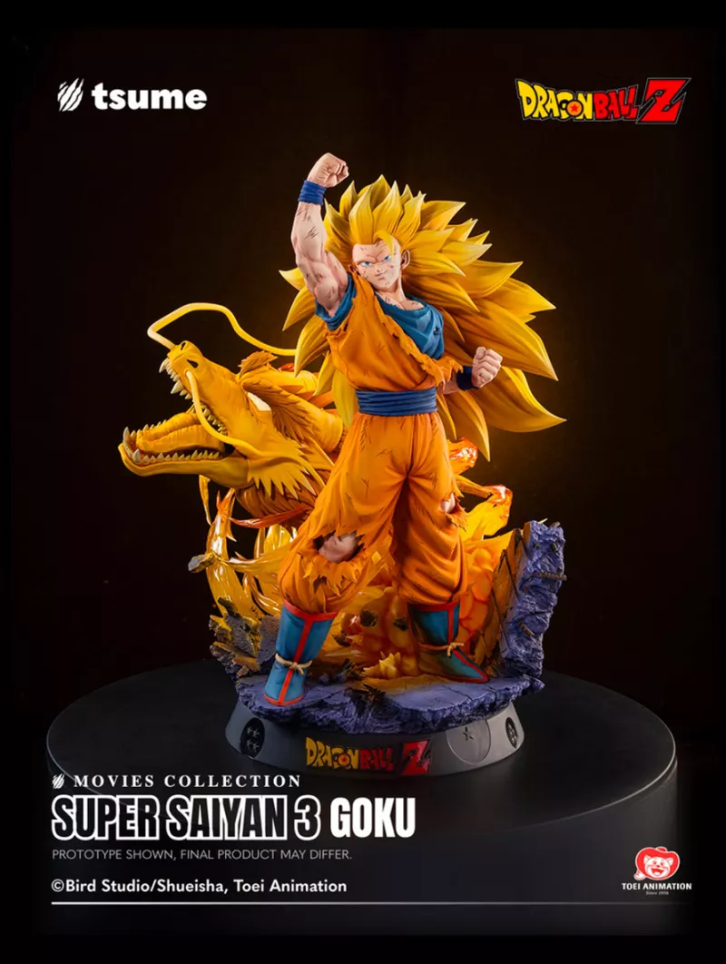 [PREORDINE] Super Saiyan 3 Goku Dragon Ball Z Movies Collection - Tsume Statue