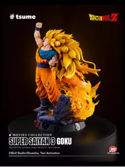 [PREORDINE] Super Saiyan 3 Goku Dragon Ball Z Movies Collection - Tsume Statue