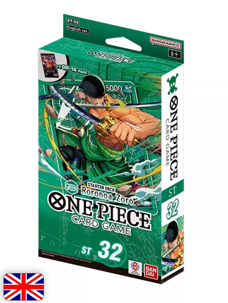 One Piece Card Game Starter Deck - ST-32 GREEN Roronoa Zoro [ENG]