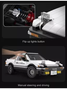 Toyota AE86 Trueno 1/12 - Initial D - CaDA
