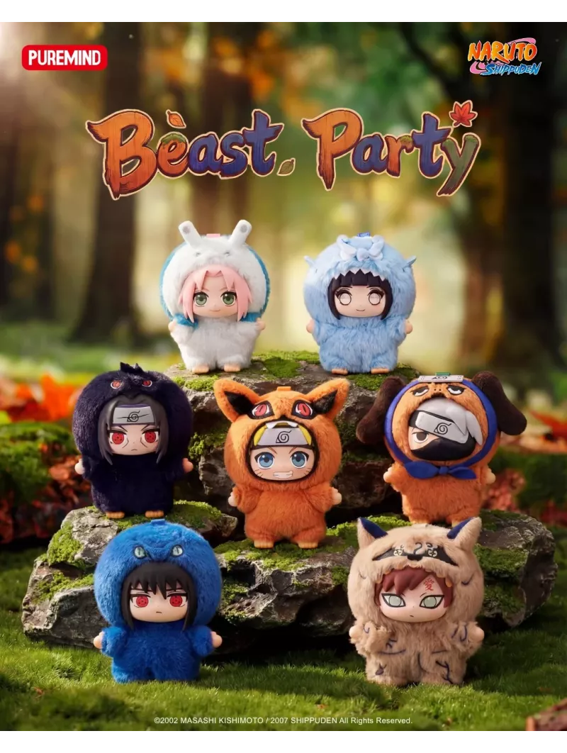 Naruto Shippuden Beast Party Series Vinyl Plush Blind Box - Puremind