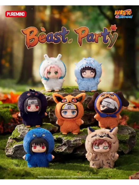 Naruto Shippuden Beast Party Series Vinyl Plush Blind Box - Puremind