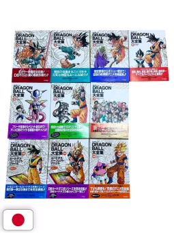 SERIE COMPLETA 1-10 Dragon Ball Complete Illustrations + (Opuscolo & Obi) - Edizione Giapponese