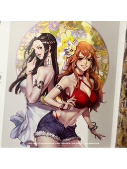 One Piece Bustercall ArtBook 2019 - 2020 + Devilish Nami (Dark) Limited  Edition Figure