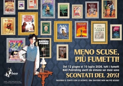 BAO Publishing: sconti del 20% dal 12 giugno al 10 luglio