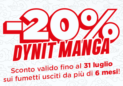 Dynit: dal 1° al 31 luglio 2026 manga e home video scontati del 20%