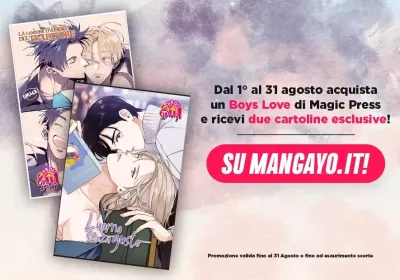 Yaoi Day: per tutto agosto Magic Press regala due cartoline con la collana 801
