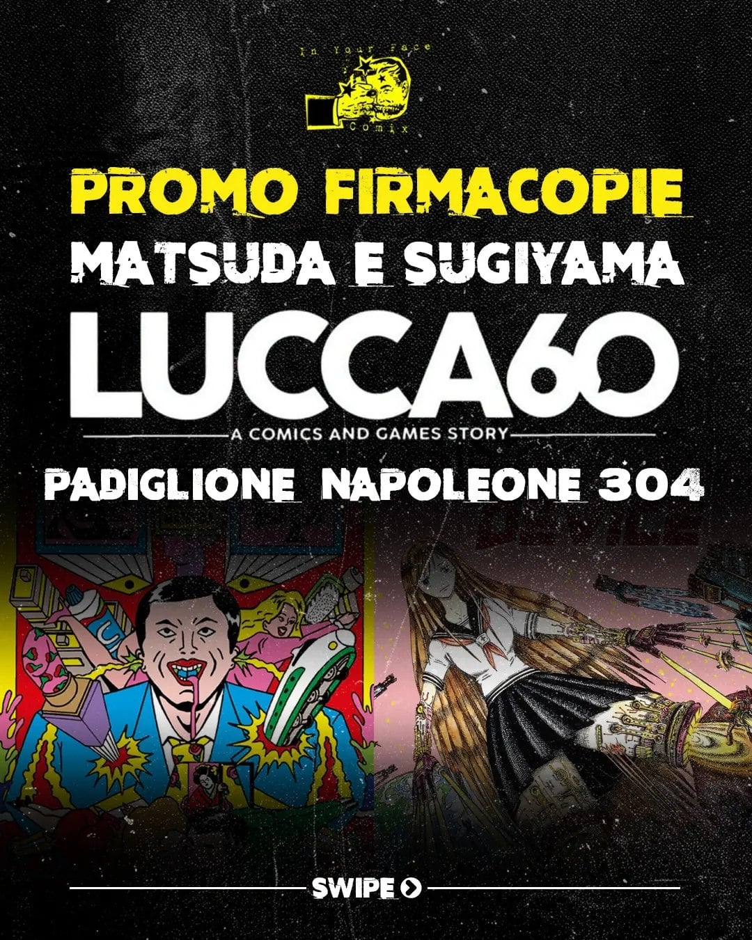 Lucca Comics & Games 2026 - Shikishi Minoru Sugiyama e Koichi Matsuda