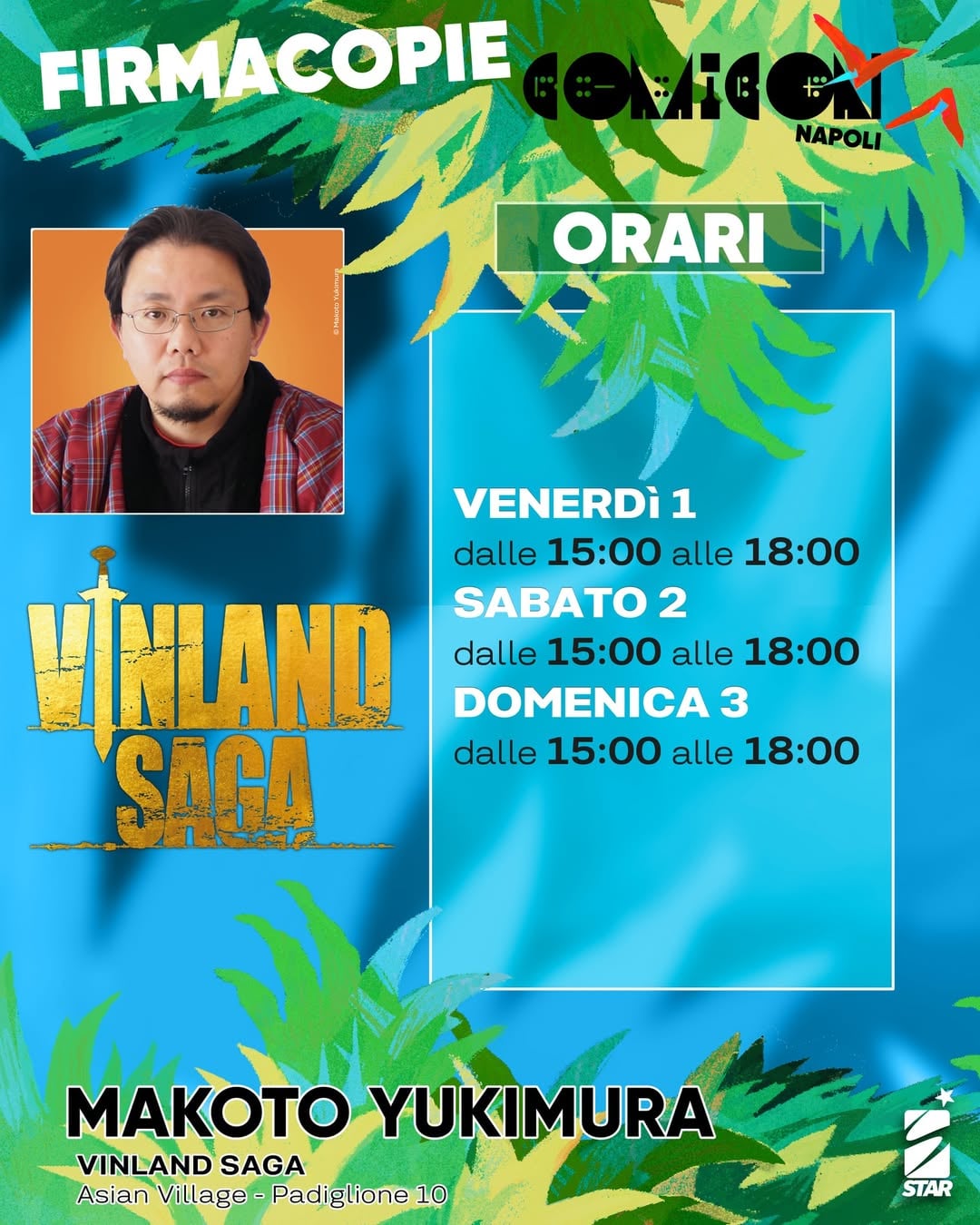 makoto-yukimura-regolamento-firmacopie-napoli-comicon-2026